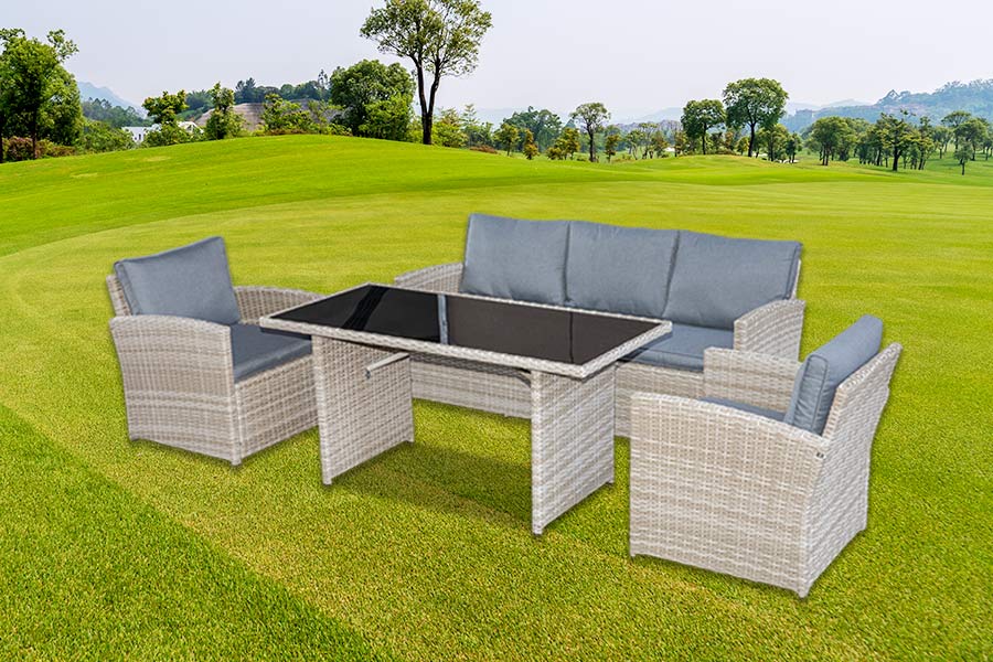 3-Sitzer-Sofa-Essgruppe