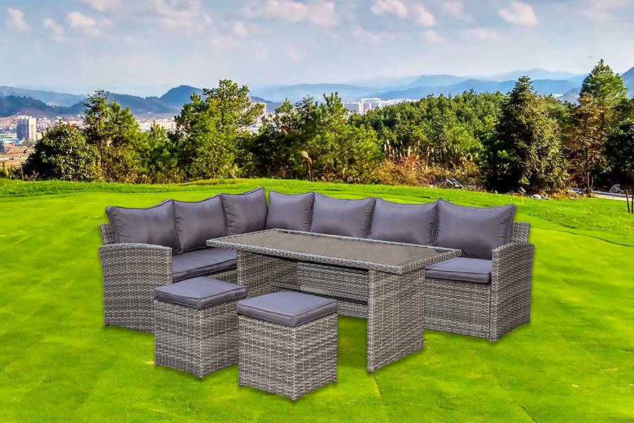5-teiliges Ecksofa-Essset