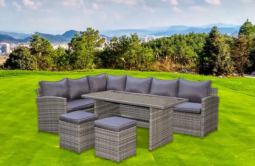 Modern Delight: 5-teiliges Ecksofa-Essset